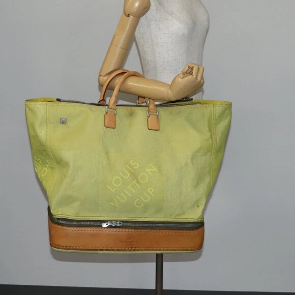 LOUIS VUITTON Damier Geant Southern Cross Bag Canvas Yellow M80631 Auth bs30009 - Picture 1 of 16